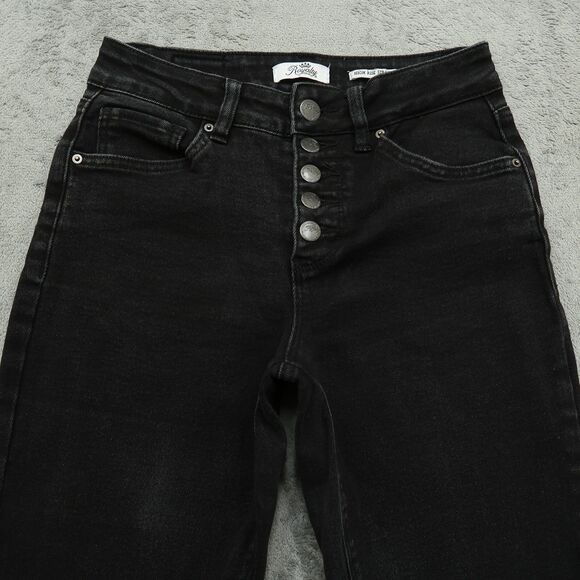 Royalty Jeans Women's Size 4 Faded Black High-Rise Straight Denim 26" Inseam - Picture 10 of 16